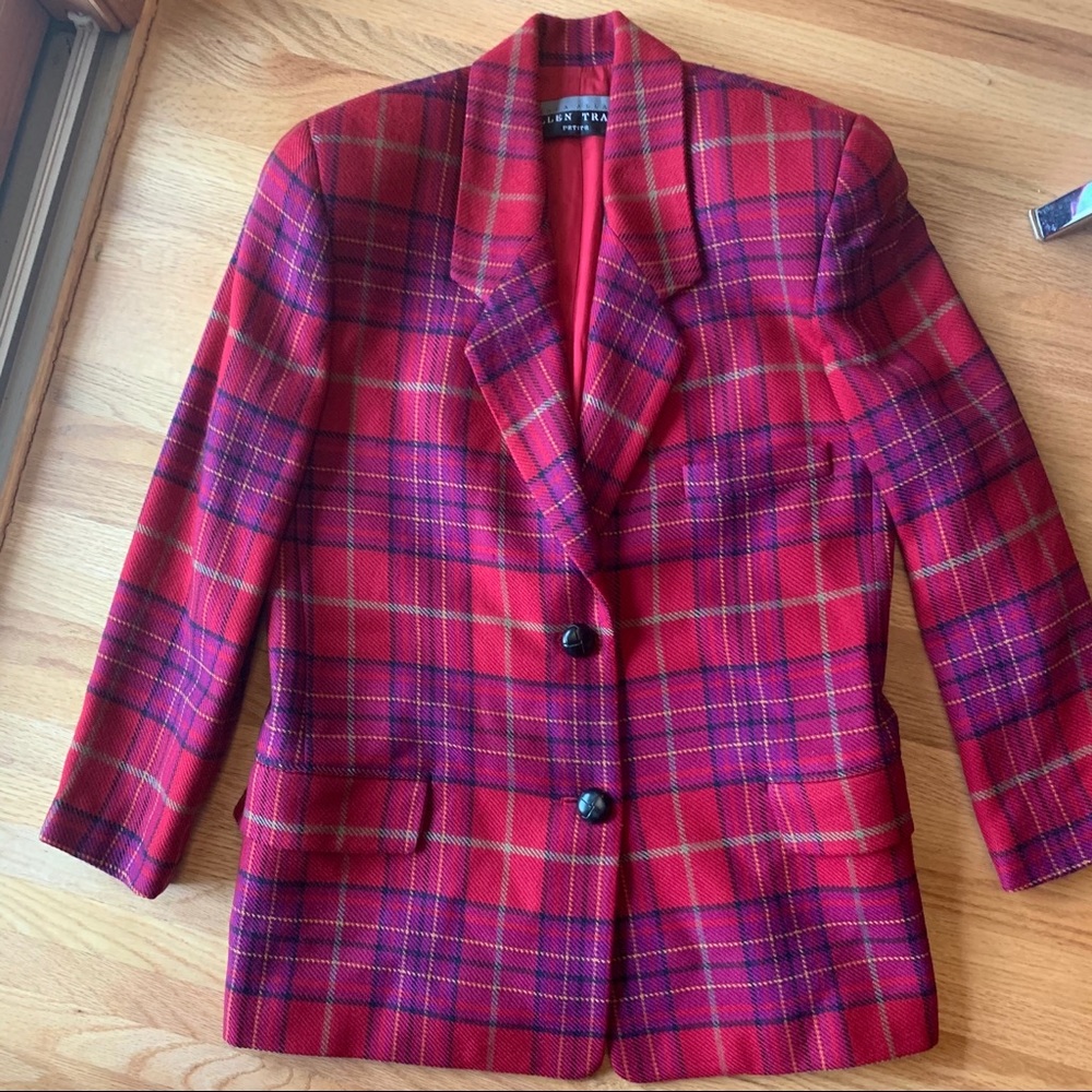 Vintage Ellen Tracy Plaid Blazer